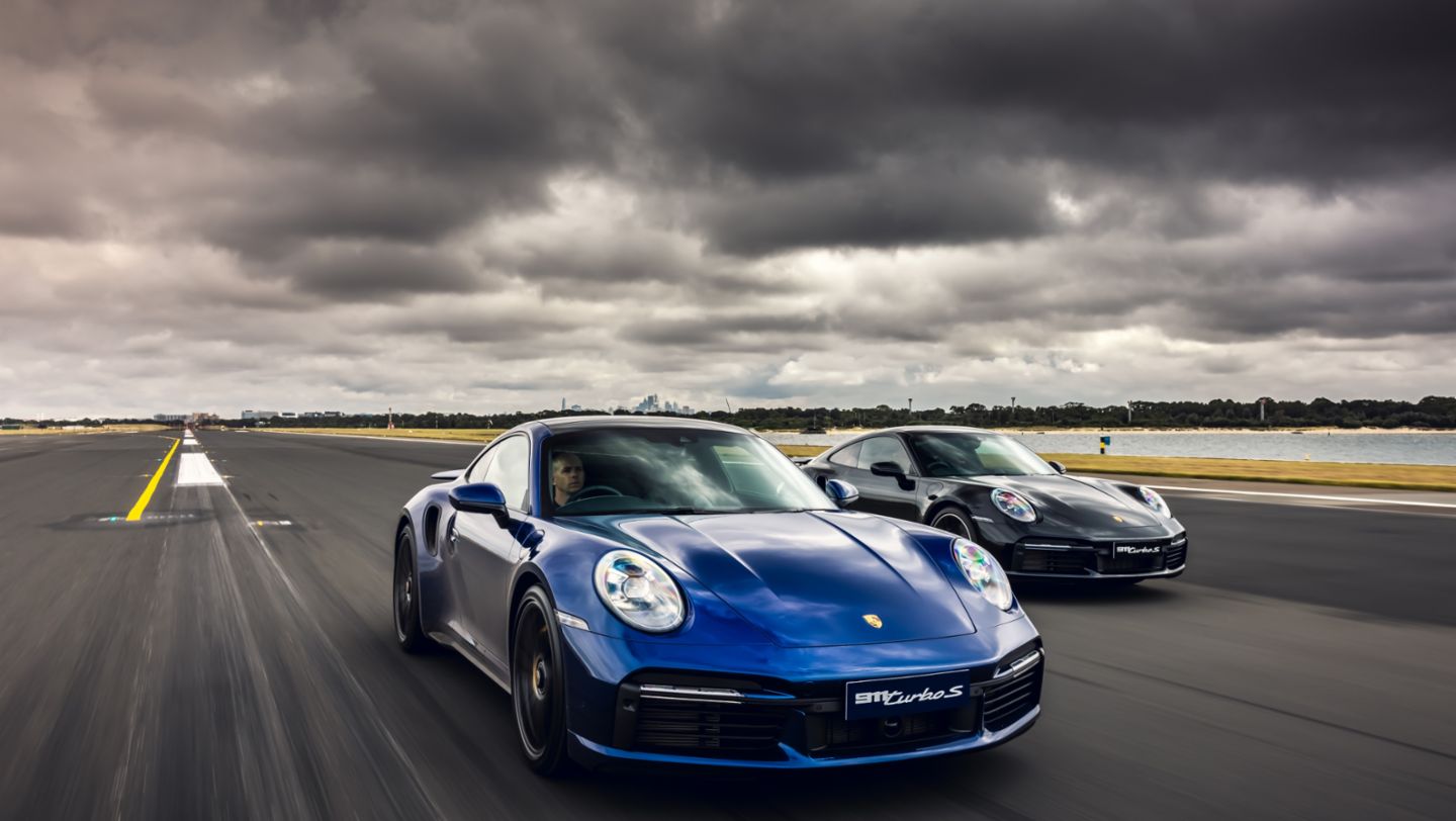 Porsche 911 Turbo S, Launch Control event, Sydney Airport, 2020, Porsche Cars Australia
